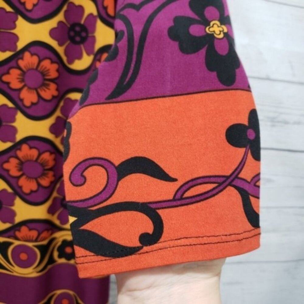 Tiana B. Bohemian Colorblock Shift Midi Dress 10 - Picture 8 of 9